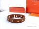 AAA Replica Hermes Leather Bracelet with Rose Gold Buckle (3)_th.jpg